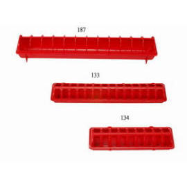 Feeding trough for cages(plastic) for poultry (Mangeoire pour les cages (en plastique) pour les volailles)