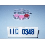 Lip gloss 3-color in clear case w/hold for hanging (Brillant à lèvres 3 couleurs en W cas clair / HOLD pour suspendre)