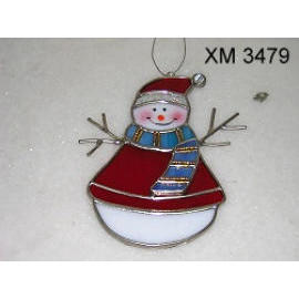 STAINED GLASS / SNOWMAN (VITRAIL / Snowman)