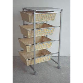 HOUSEWARE WIRE PRODUCTS WILLOW CART (ПОСУДА Wire Products ИВОВЫЙ КОРЗИНА)