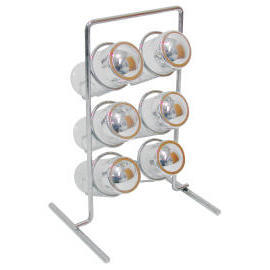 METAL SPICE RACK WITH 6PCS JARS (МЕТАЛЛ специй С 6PCS БАНКИ)