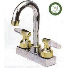 4`` Bar faucet Brass plated clear lever handle (4``Bar robinet en laiton plaqué clairs des poignées de levier)