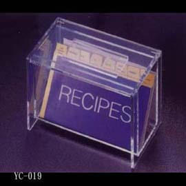 Lid-display recipe box. (Lid-display recipe box.)