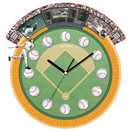 Rotating Baseball Clock with Melodies (Rotating Baseball Clock with Melodies)