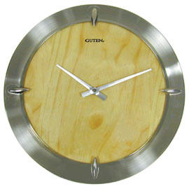 Metal & Wooden Combination Clock (Metal & Wooden Combination Horloge)