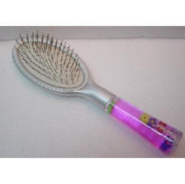 Acrylic liquid filled beauty accessories hair brush/comb (Acrylic liquid filled beauty accessories hair brush/comb)