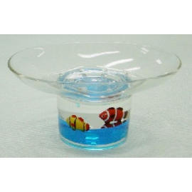 Acrylic liquid filled bathroom accessories soap dish (Acrylic liquid filled bathroom accessories soap dish)