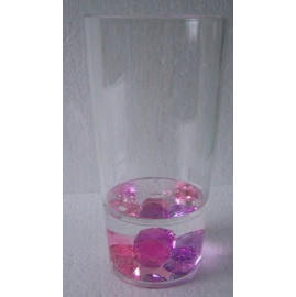 Acrylic liquid filled bathroom accessories tumbler/beaker (Acrylic liquid filled bathroom accessories tumbler/beaker)