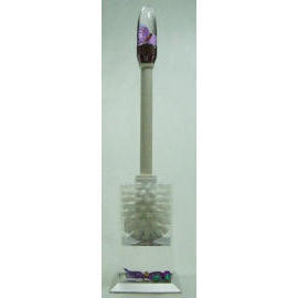 Acrylic liquid filled bathroom accessories Toilet brush with holder (Акриловые заполнена жидкостью аксессуары для ванной комнаты Щетка для унитаза с держателем)