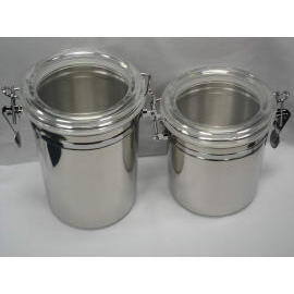 Stainless Steel Canister set (Stainless Steel Canister ensemble)