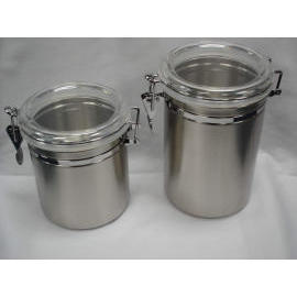 Stainless Steel Canister set (Stainless Steel Canister ensemble)