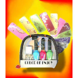 3 nail polishs and one educating VCD (3 гвоздя polishs и одно воспитание VCD)