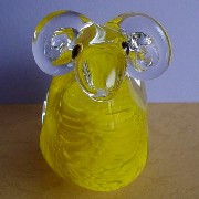 Glass Sheep, Yellow (Verre Sheep, Jaune)