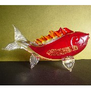 Glass Fish, Red w/Gold (Glass Fish, Red w/Gold)