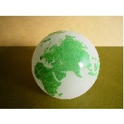 Glass Globe, Green/Frosted (Стеклянный шар, зеленый / матовый)