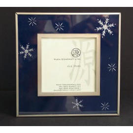 Photo Frame w/Sand Blast - Blue