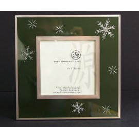 Photo Frame w/Sand Blast - Green