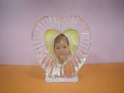 PF-101 Crystal Glass Photo Frame, Heart