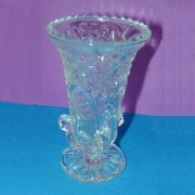 V-107 Crystal Glass Vase, 4-1/2``