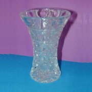 V-109 Crystal Glass Vase, 4``