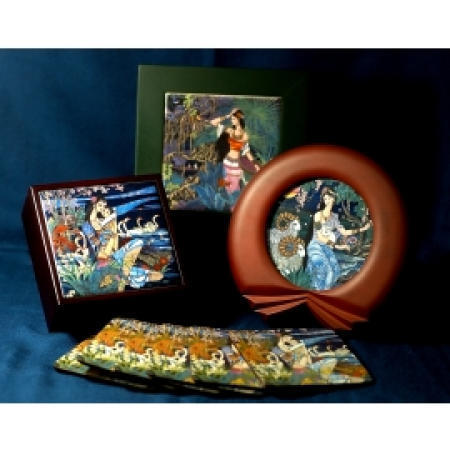 Porcelain Painting Frame, collection and cork coaster (Porzellan Gemälde und Rahmen-, Sammel-und Kork-Untersetzer)
