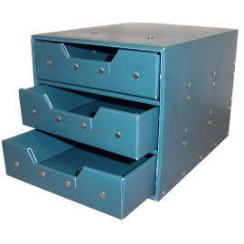 Storage box with 3 drawers (cardboard) (SL-AP03-ICL)