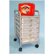 5 Tier storage trolley with 5 PP drawers (SL-IA03-ISL)