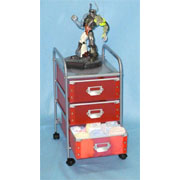 3 Tier storage trolley with 3 PP drawers (SL-IA53-ISL)