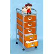 5 Tier storage trolley with 5 PP drawers (SL-IA55-ISL) (5 Tier chariot de stockage avec 5 tiroirs PP (SL-IA55-ISL))