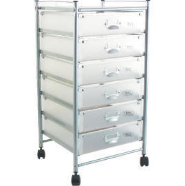 6 Tier storage trolley with 6 PP drawers (SL-IA38-ISL)