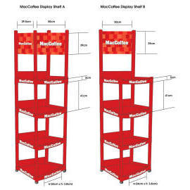 Plastic Shelf Rack - 4 Tier (Plastic Shelf Rack - 4 Tier)