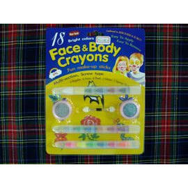 Face and Body Painting Crayons--18 colors multi section screw type