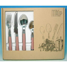 Plastic Flatware set (Пластиковые столовые приборы набора)