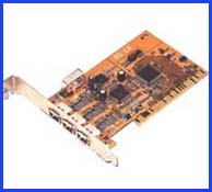 (Via Chipset) 1394 3 Port PCI Card