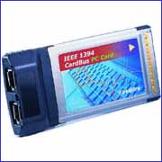 IEEE 1394 PCMCIA Cardbus 2 port