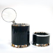 Marble Pencil Cup + Paper Clip Holder + Magnifying Glass (Marble Pencil Cup + Paper Clip Holder + Magnifying Glass)