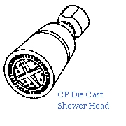 Shower Head - CP Die Cast Shower Head (Shower Head - CP Die Cast Shower Head)