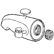 Brass Div. Spout w/Side Connection (Brass Div. Spout w/Side Connection)