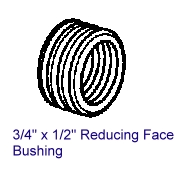 3/4`` x 1/2`` Reducing Face Bushing (3 / 4``x 1 / 2``Réduire Face Bushing)