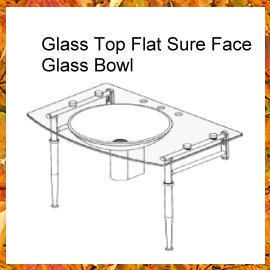 Glass Top Flat Sure Face (Со стеклянной столешницей квартира Конечно F e)