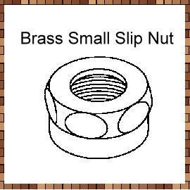 Brass Small Slip Nut (Brass Small Slip Nut)