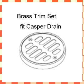 Brass Trim Set passen Casper Drain (Brass Trim Set passen Casper Drain)