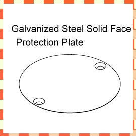 Galvanized Steel Solid Face Protection Plate (Acier galvanisé Solid Face plaques de protection contre)