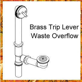 Brass Trip Lever Abfall Overflow (Brass Trip Lever Abfall Overflow)