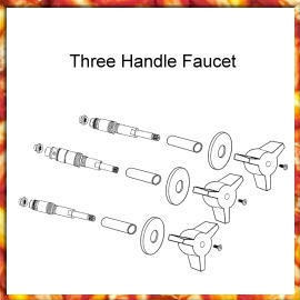 Three Handle Faucet( Valve Trim & Rebuild Kit)