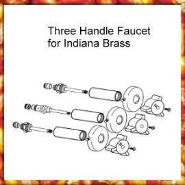 Three Handle Faucet for INDIANA BRASS