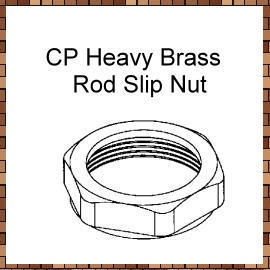 CP Heavy Brass Rod Slip Nut (CP Heavy Brass Rod Slip Nut)