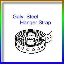 Galv. Steel Hanger Strap (Galv. Sangle de suspension en acier)