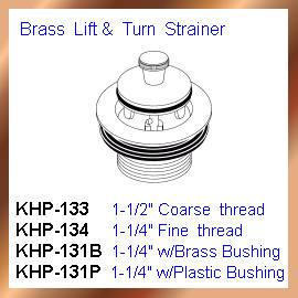 Brass Lift & Turn Strainer (Brass Lift & Turn Strainer)