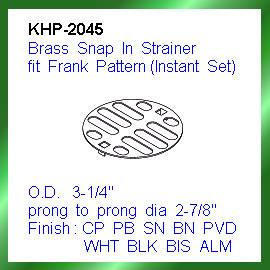 Brass Snap In Strainer fit Frank Pattern (Instant Set) (Brass Snap In Strainer fit Frank Pattern (Instant Set))